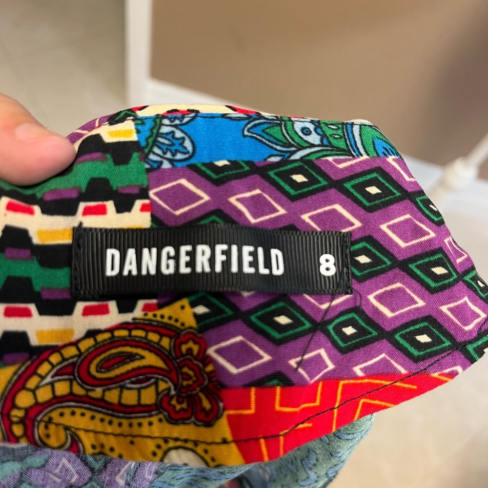 Dangerfield Multicolor Patchwork Mini Dress Size 8 (AU) 4 (US)Vintage-Inspired - Picture 8 of 8